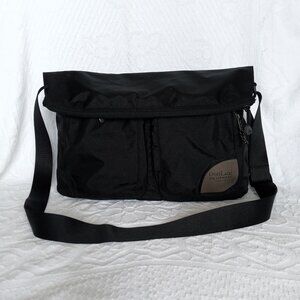 Overland Equipment Aurora Crossbody Shoulder Foldover Messenger Bag - Black EUC